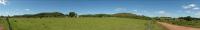 Vista geral da sede da fazenda e do Cerro Colorado. Fotografia: Carlos Peixoto, 2013.