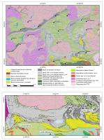 Figura 1 – a) Mapa simplificado do Quadrilátero Ferrífero com a localização do geossítio Gruta da Igrejinha (CPRM, 2014); b) detalhe da área do Sinclinal Bom Bosco com a localização da Gruta da Igrejinha (CPRM, 2014).