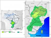 Fig. 6 - Mapa geológico da Província Paraná e suas principais unidades tectono-estratigráficas. Compilado de Schobbenhaus et al. (2022, inédito) e Quintão et al. (2017).