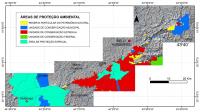 Figura 5 - Áreas de proteção ambiental na região que envolve a Serra do Curral (de acordo com o IEF-MG).