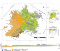 Figura 1: Mapa geológico da Bacia Bauru. Fonte: Fernandes & Branco (2015).