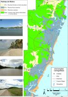 Mapa de Padrões de Relevo do Geoparque Litoral Sul de Pernambuco. Fonte: Nascimento et al., 2012.