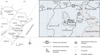 Mapa de localização do Afloramento Morro do Papaléo, município de Mariana Pimentel, Rio Grande do Sul. Autor: Ianuzzi, R. ; et al.; (2006)