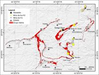 Figura 6 – Mapa com a localização do sítio geo-mineiro de Congo Soco, do Grupo Itabira e das minas de minério de Fe e Au-Pd no Quadrilátero Ferrífero.