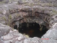 Cavidades métricas no topo do Monte Roraima.