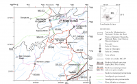 Localização e acessos à região da Pedra do Baú (Fonte: Hiruma et al., 2011).