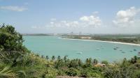 Vista da Baia de Suape a partir do Mirante da Pedreira do Granito do Cabo, no promontório do Cabo de Santo Agostinho. Foto: Rogério Valença Ferreira.