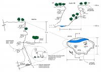 Croqui esquemático de campo do Buraco do Inferno da Gruta da Sucupira