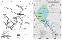 Fig. 9 - Mapas de Localização da área. a) Compilado de Campos &amp; Dardenne (1994); b) compilado de Penha et al. (2017).