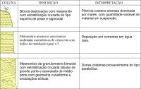 Associação litológica do tipo litoral da Formação Andaimes. Compilado de Pedreira (1998).