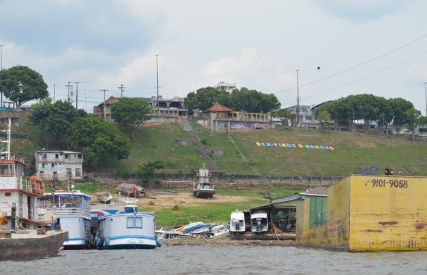  Orla do Educandos, em Manaus, em 2023 (Foto: Carlos da Matta/SGB)