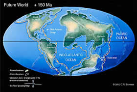 Terra daqui a 100 milhões de anos.